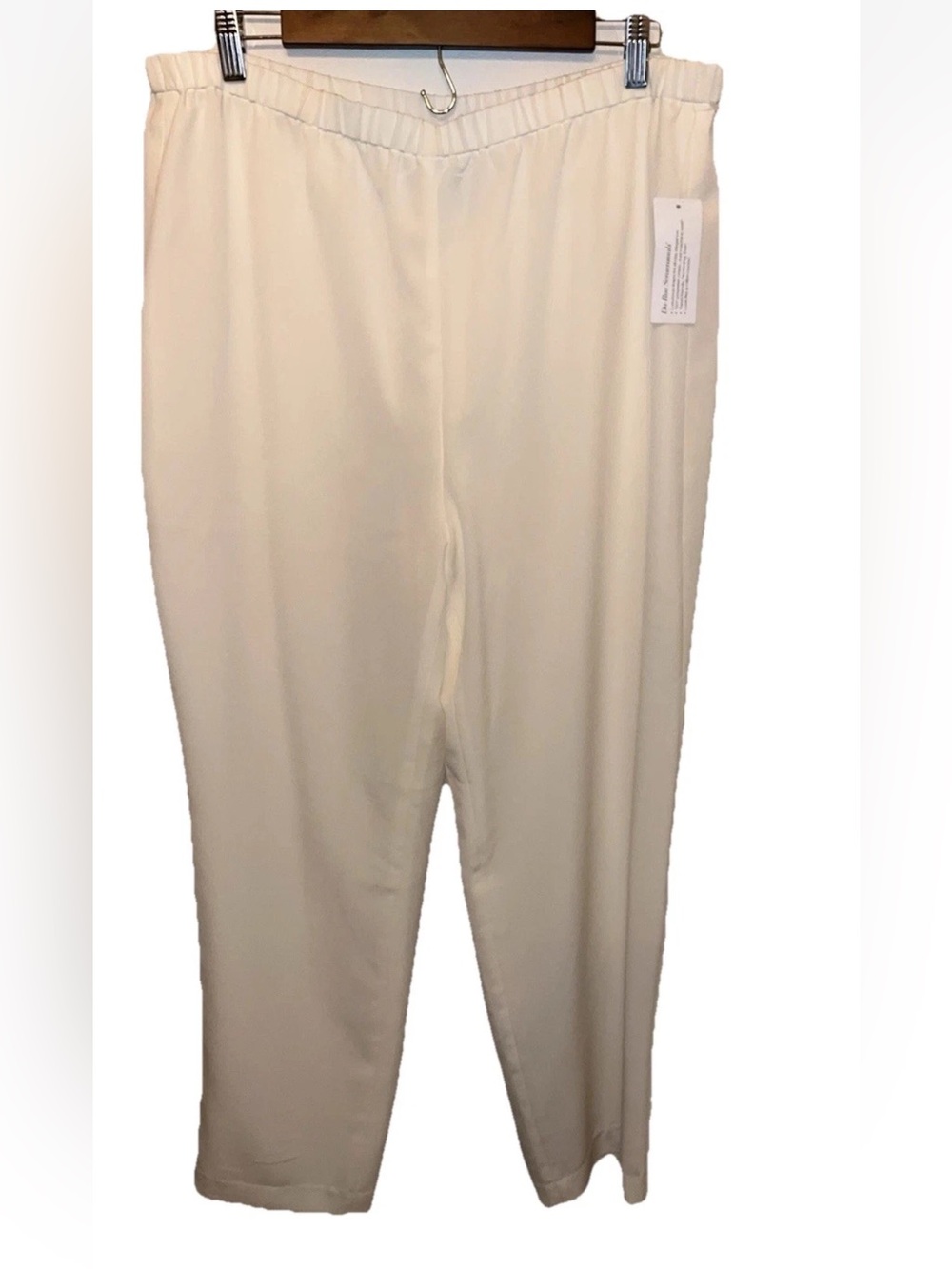 Da Rue Draper's and Damon's Sensational Soft Pants Women’s Size L White NWT